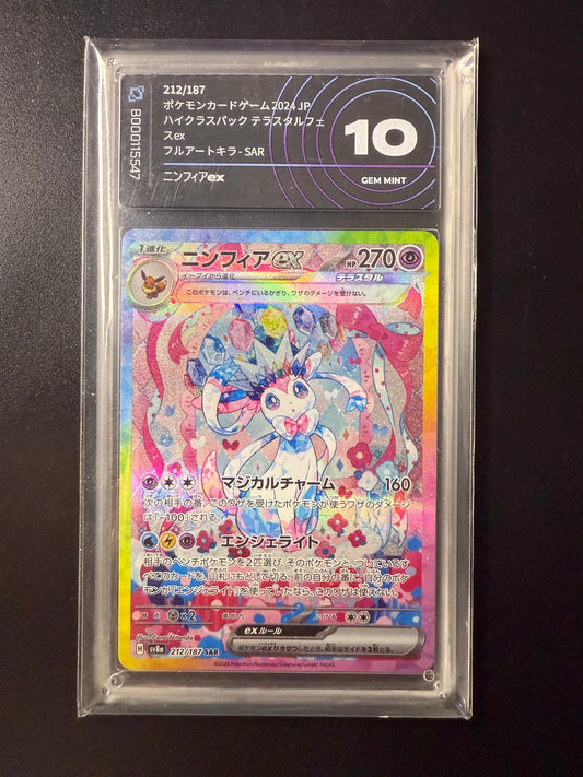 Sylveon Terastral festival aigrading 10 Gem Mint