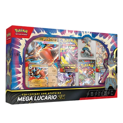 PRE-ORDER Pokemon Collezione Con Statuina Mega Lucario-ex (IT)
